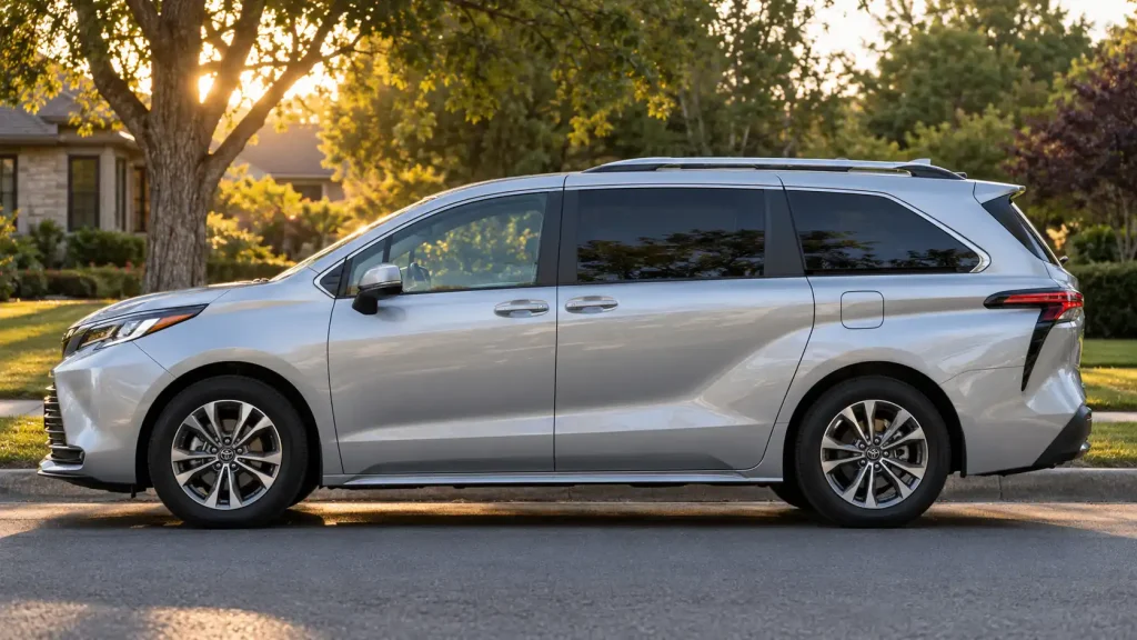 2025 Toyota Sienna hybrid minivan side view